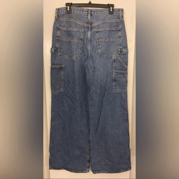 AGOLDE Magda Carpenter Jeans in Darkness Blue Size 29 - Picture 7 of 13